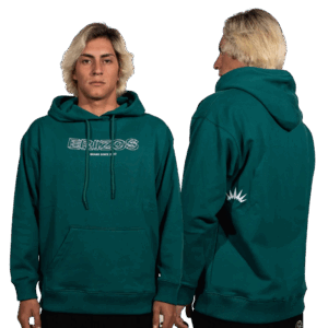 HOOD ERIZOS 3D EMERALD