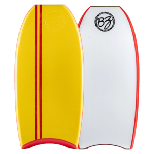 BZ Stand Up HD Yellow White bodyboard - Meduza Bodyboard Shop