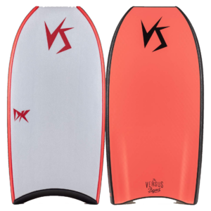 Bodyboard PP VS DK K19 Diamond Tail Piece White – Coral Red